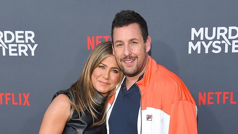 Jennifer Aniston und Adam Sandler bei der Premiere von "Murder Mystery" 2019.
