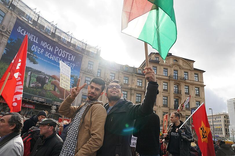 Die Bilder zur Demonstration gegen die Sicherheitskonferenz in München...
