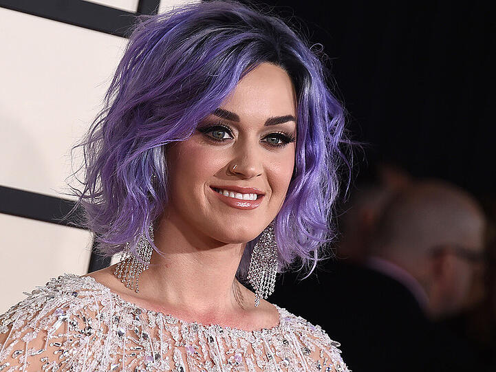 Katy Perry ist im Berufsalltag viel auf verschiedenen Events unterwegs wie hier bei den Grammy Awards