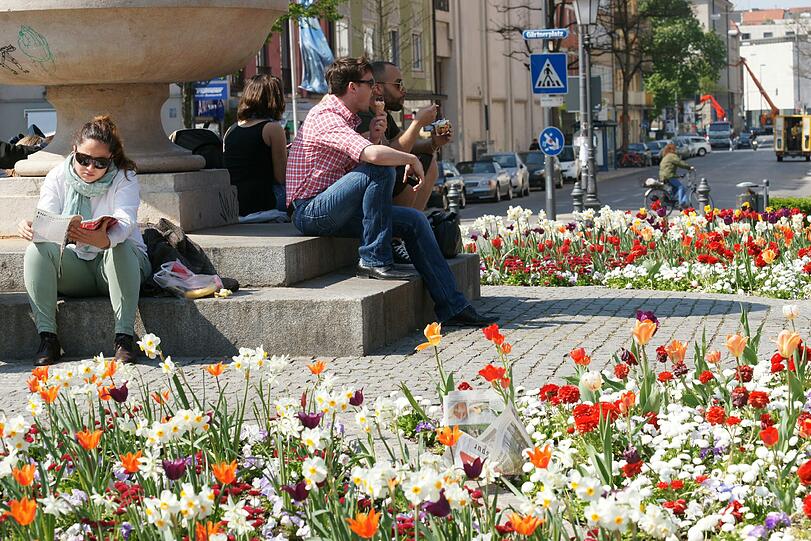 Am Gärtnerplatz garteln? Ein Student hatte da Donnerstagnacht etwas nicht so recht verstanden.