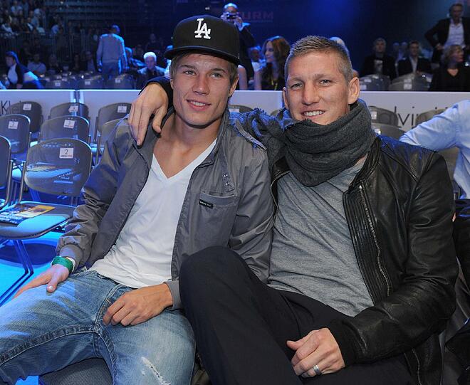 Spezl: Bastian Schweinsteiger (r.) und Holger Badstuber.