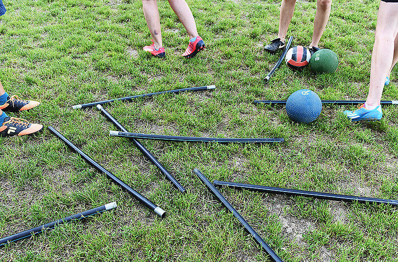 Bilder vom Quidditch-Training in Freiburg. In Frankfurt steht bald die Weltmeisterschaft an.