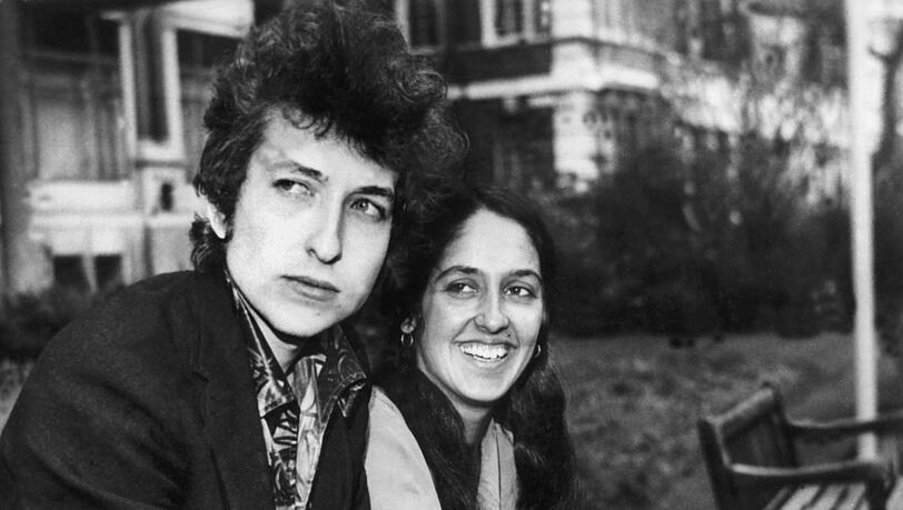 Kurzzeitiges Traumpaar der Folkszene: Bob Dylan und Joan Baez 1965.