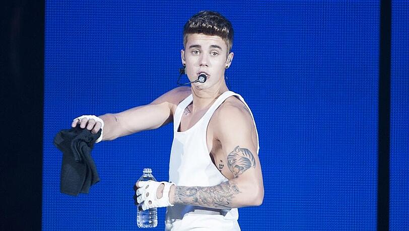 Justin Bieber bei einem Konzert in Toronto Justin Bieber bei einem Konzert in Toronto