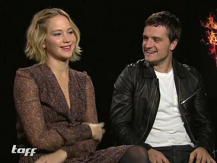 Im Interview beweisen Jennifer Lawrence und Josh Hutcherson wie gut sie sich kennen