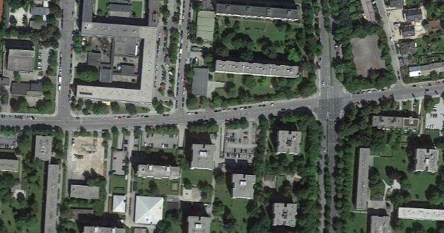 Hier bleibt's bei Tempo 50: Die Terofalstraße von oben.