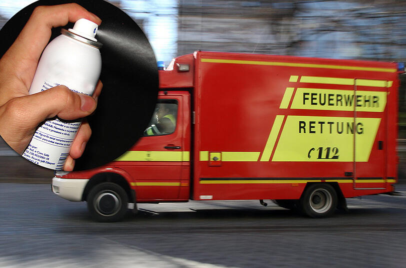 Eine 56-Jährige wurde mit Atemnot ins Krankenhaus gebracht.