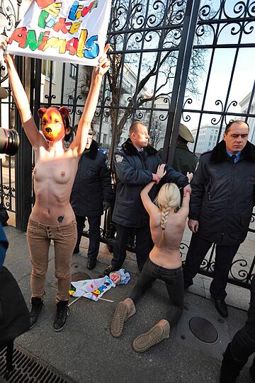"Femen" ist für seine spektakulären Nacktproteste inzwischen international bekannt.