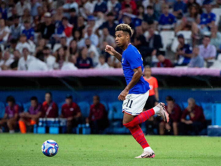 Desiré Doué weilt derzeit bei den Olympischen Spielen in Paris.
