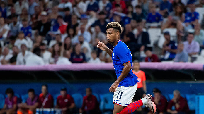 Desiré Doué weilt derzeit bei den Olympischen Spielen in Paris.