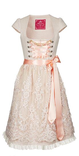 Kostbare Stoffe wie Brokat, Seide, und handbestickte französische Spitze: Die neue Kollektion des Dirndl-Labels "Alpenprinzessin"