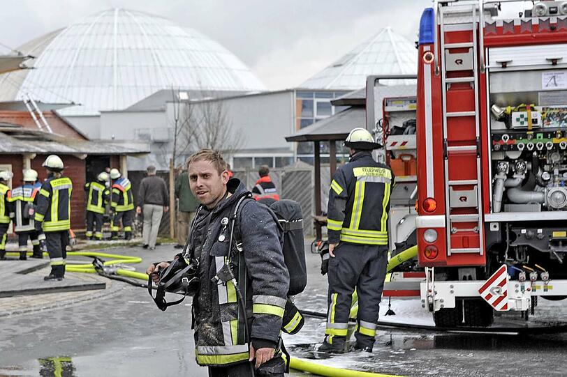 In der Therme Erding kam es am Donnerstag zu einem Feuer im Saunaparadies.
