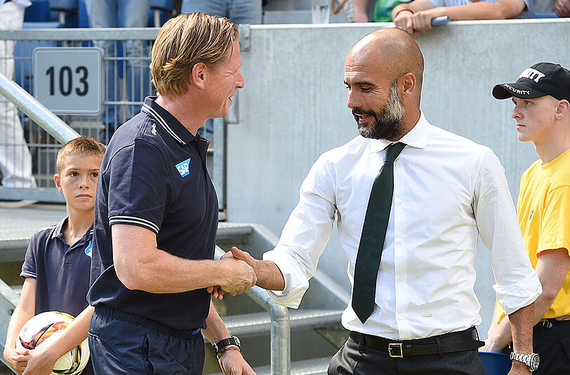 Gisdol und Guardiola: Krise wegtelefoniert.