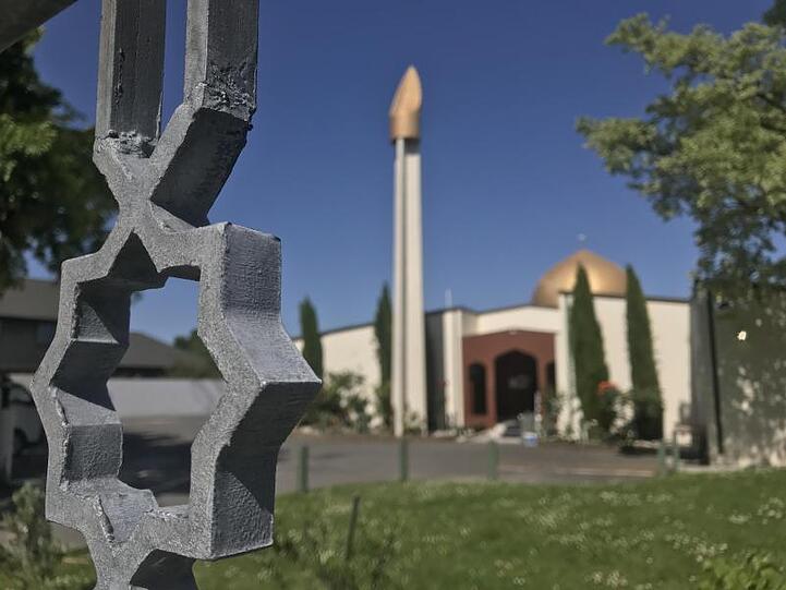Die Al-Nur-Moschee in Christchurch. Am 15. März 2019 hatte der Attentäter in zwei Moscheen 51 Menschen getötet und Dutzende weitere verletzt.