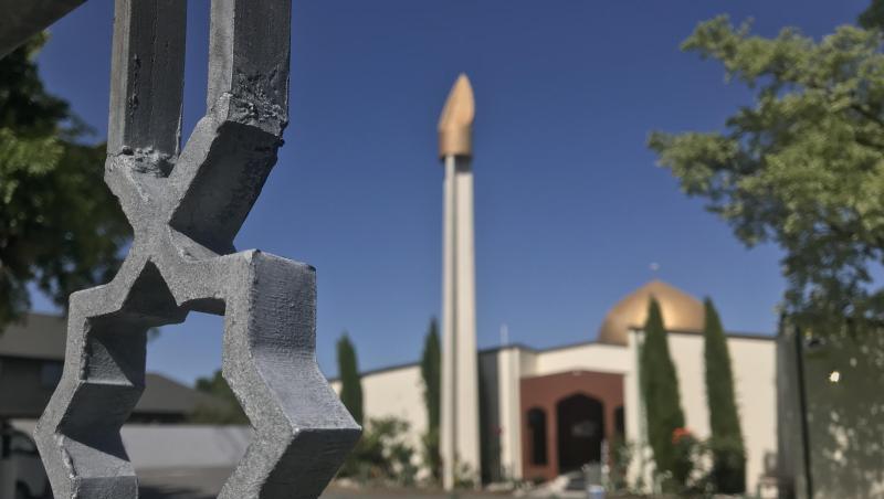 Die Al-Nur-Moschee in Christchurch. Am 15. März 2019 hatte der Attentäter in zwei Moscheen 51 Menschen getötet und Dutzende weitere verletzt. Die Al-Nur-Moschee in Christchurch. Am 15. März 2019 hatte der Attentäter in zwei Moscheen 51 Menschen getötet und Dutzende weitere verletzt.