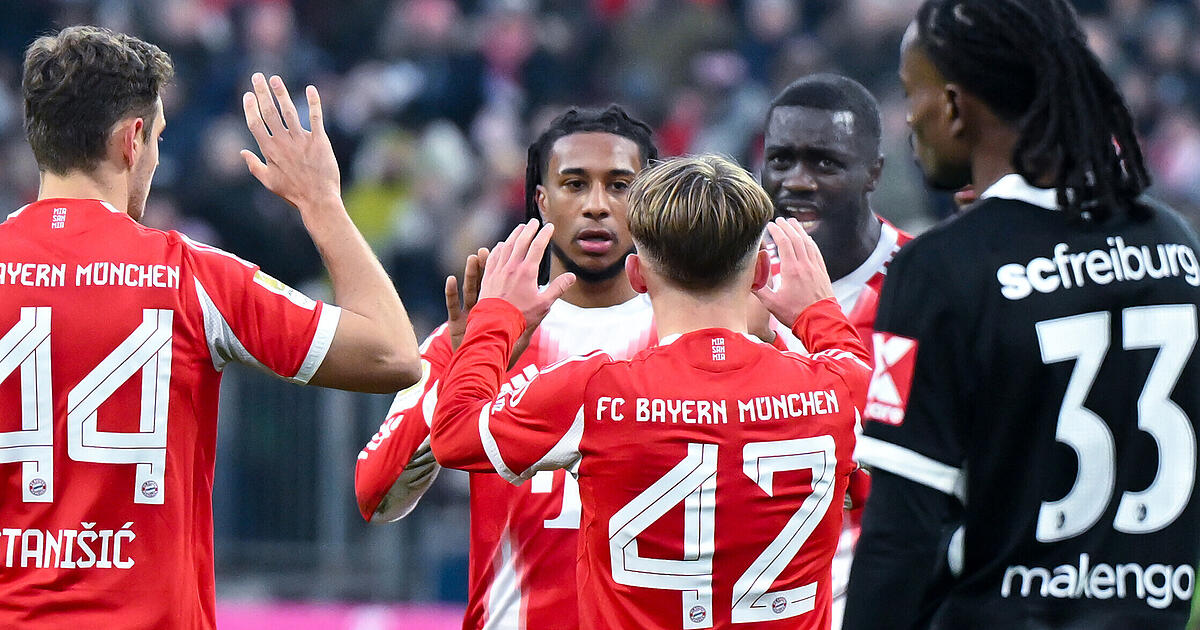 Noten-Spiel-gedreht-Olise-und-Karl-f-hren-Bayern-zum-6-2-Sieg-gegen-Freiburg