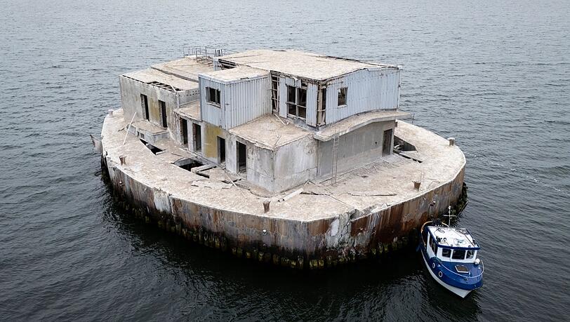 Die Insel "Ostervilm" im Greifswalder Bodden ist in Hamburg versteigert worden.