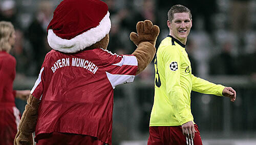 Bastian Schweinsteiger nach dem Spiel gegen Basel Bastian Schweinsteiger nach dem Spiel gegen Basel
