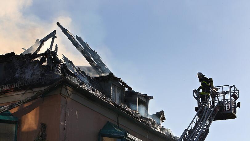 Vermutlich Brandstiftung: Der Brand in der Würzburger Innenstadt Mitte September. Vermutlich Brandstiftung: Der Brand in der Würzburger Innenstadt Mitte September.