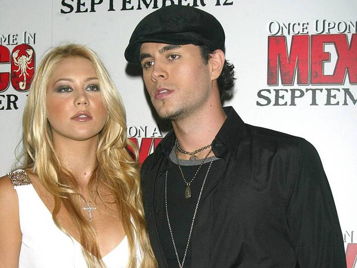 Anna Kournikova mit ihrem Freund Enrique Iglesias