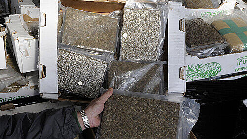 Größter Drogenfund in Hamburg seit 15 Jahren: Fahnder entdeckten am Hamburger Hafen Marihuana im Wert von 28 Millionen Euro. Größter Drogenfund in Hamburg seit 15 Jahren: Fahnder entdeckten am Hamburger Hafen Marihuana im Wert von 28 Millionen Euro.