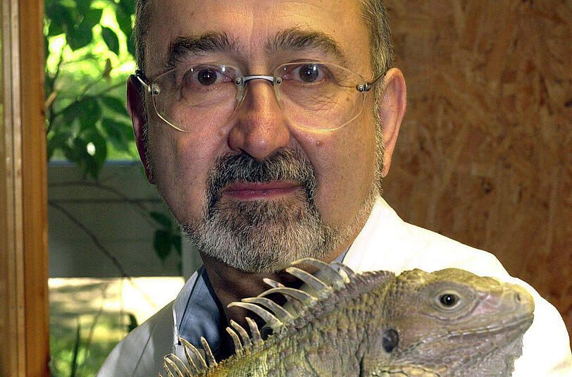 Er hatte ein Herz für Reptilien: Rudolf Hoffmann.