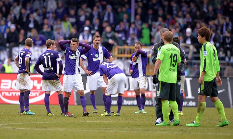 Trotz des späten Ausgleichs zum 2:2: Im Spiel gegen Aue wäre mehr drin gewesen für die Löwen.