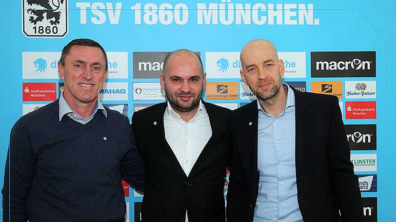 Geschäftsführer Michael Scharold (Mitte) mit Günther Gorenzel (re.) und Dieter Märkle (li.).