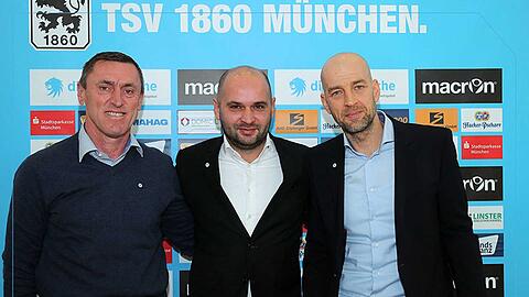 Geschäftsführer Michael Scharold (Mitte) mit Günther Gorenzel (re.) und Dieter Märkle (li.).