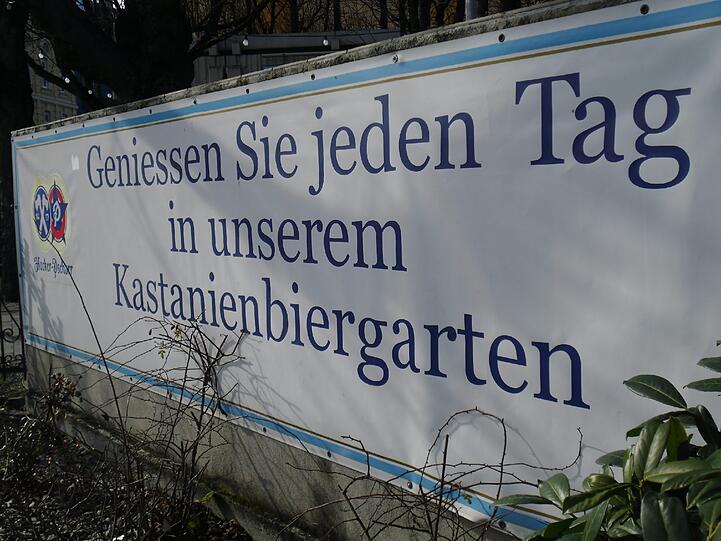 Der Hacker-Biergarten auf der Theresienhöhe.