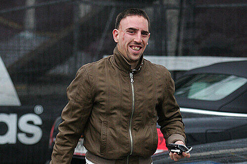 Franck Ribery mit Handy
