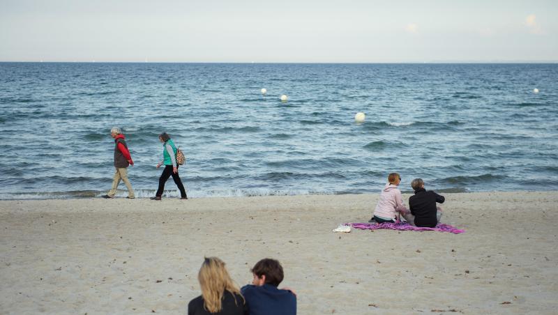 Am Strand der Gemeinde Scharbeutz im Kreis Ostholstein. Am Strand der Gemeinde Scharbeutz im Kreis Ostholstein.