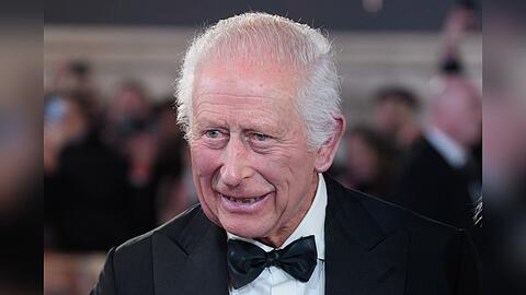 König Charles bei der "Gladiator II"-Premiere am Vorabend seines Geburtstags.