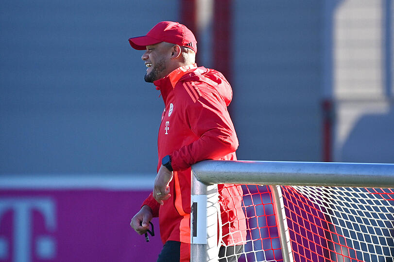 Gute Laune an der Säbener Straße – ein Verdienst von Trainer Vincent Kompany.