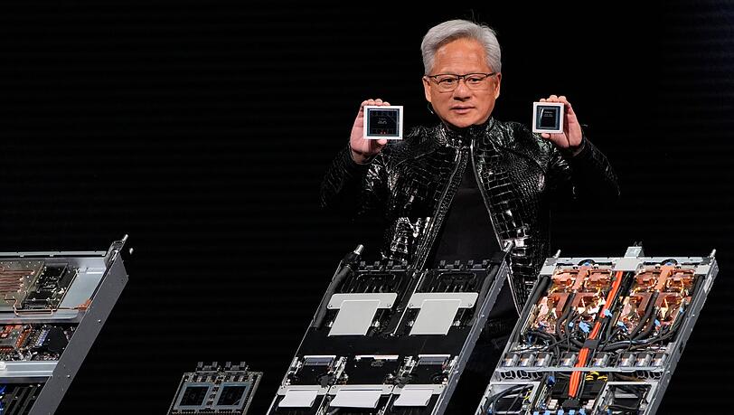 Jensen Huang, Chef von Nvidia: Der Chiphersteller profitiert vom Boom um KI. (Archivbild) Jensen Huang, Chef von Nvidia: Der Chiphersteller profitiert vom Boom um KI. (Archivbild)