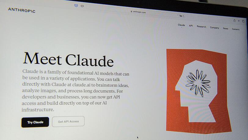 Anthropic gilt mit seiner KI-Software Claude als sch&auml;rfster Rivale des ChatGPT-Entwicklers OpenAI. (Archivbild)