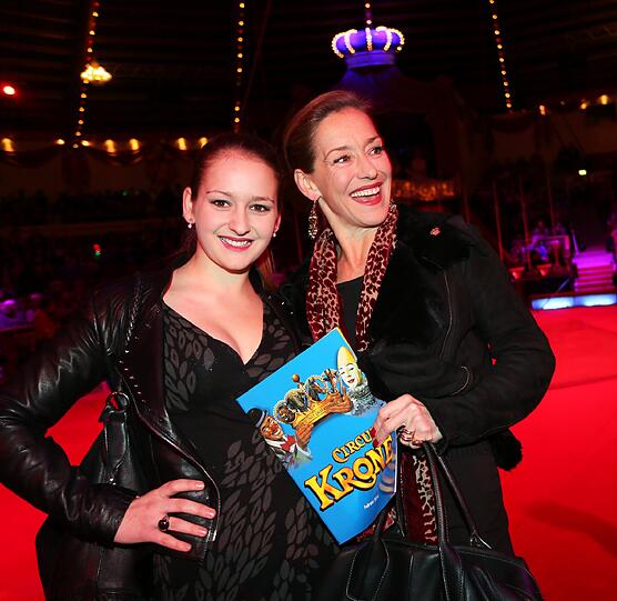 Lisa Seitz schaute mit Tochter Luzi vorbei.
