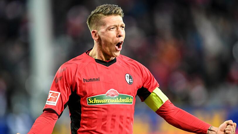 Mike Frantz ist Kapitän des FC Freiburg. Mike Frantz ist Kapitän des FC Freiburg.