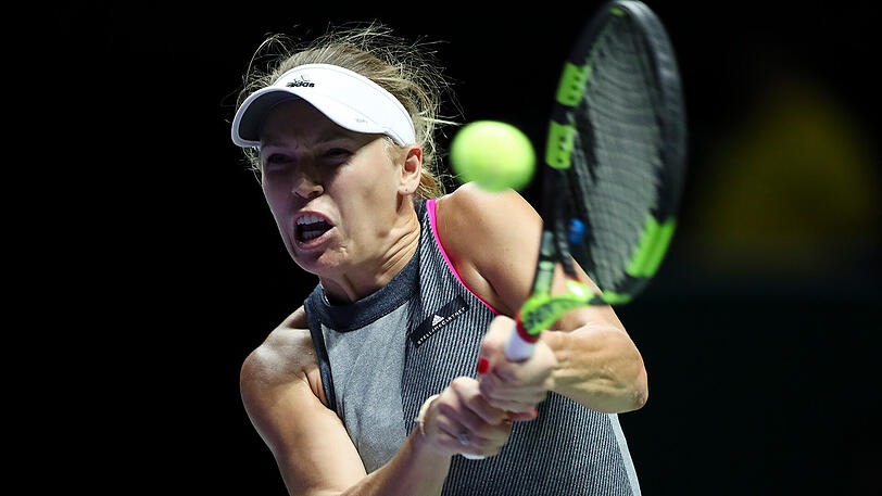 Volle Power - im zweiten Satz führte Caroline Wozniacki bereits 5:0, dann kam Williams aber nochmal ran.