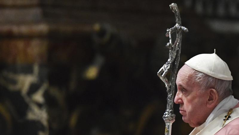 Papst Franziskus im Petersdom. Der Vatikan sieht keine Möglichkeit gleichgeschlechtliche Partnerschaften zu segnen.