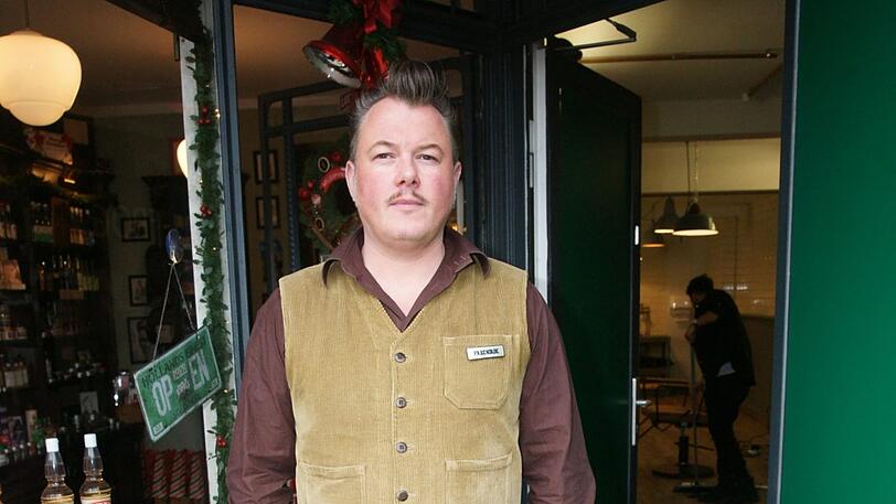 War ebenfalls an der Aktion beteiligt: Frederik Bartels, Geschäftsführer des Pomadeshops.