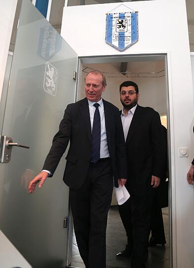 Bilder vom 1860-Gipfel mit Investor Hasan Ismaik und dem neuen Löwen-Präsidenten Hep Monatzeder
