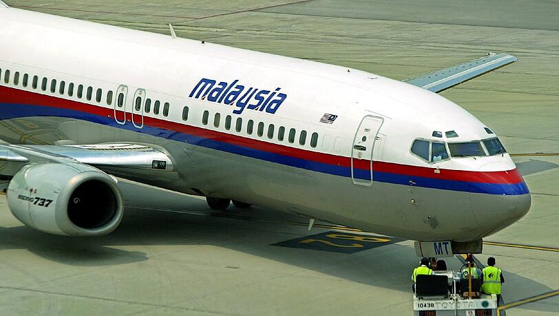 Flugzeug der Malaysia Airlines Flugzeug der Malaysia Airlines
