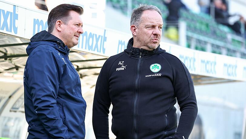 Alexander Zorniger (r) hat noch nicht gegen Magdeburg verloren.