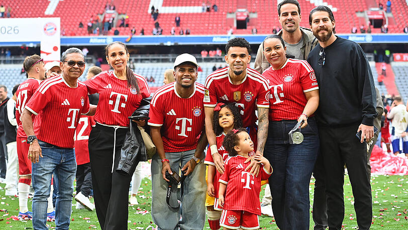 Feierte mit seiner Familie: Luis D&iacute;az.