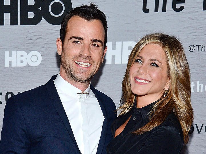 Jennifer Aniston mit ihrem Verlobten Justin Theroux