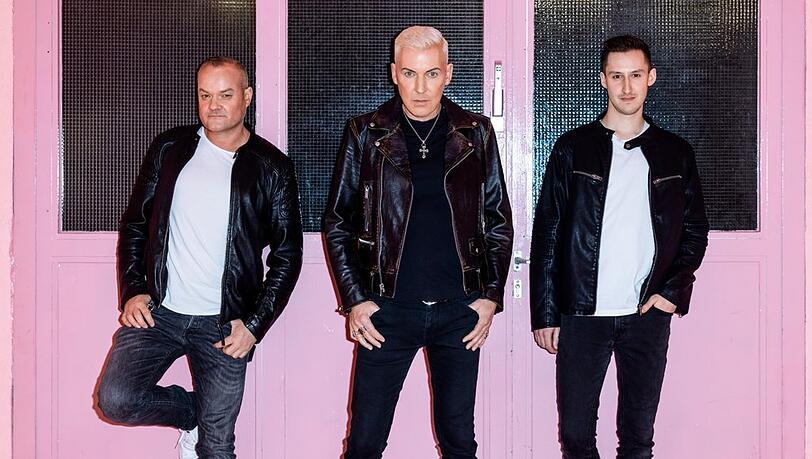 Jay Frog, H.P. Baxxter und Marc Blou (v.l.) gehen auf Scooter-Jubiläumstour.