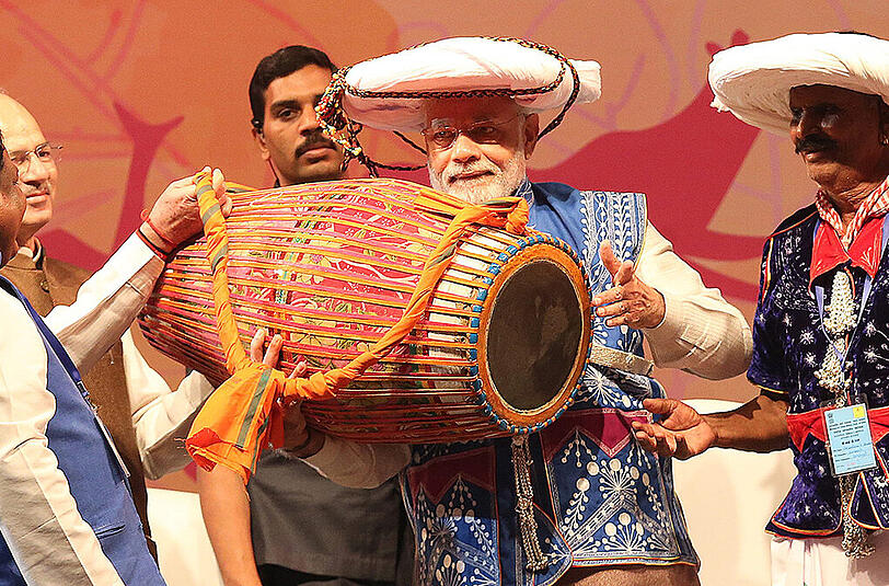 Narendra Modi (66), Indiens Premierminister. Vorjahr: Rang 9.