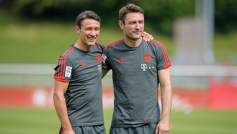 Niko Kovac mit seinem Co-Trainer und Bruder Robert Kovac. Niko Kovac mit seinem Co-Trainer und Bruder Robert Kovac.