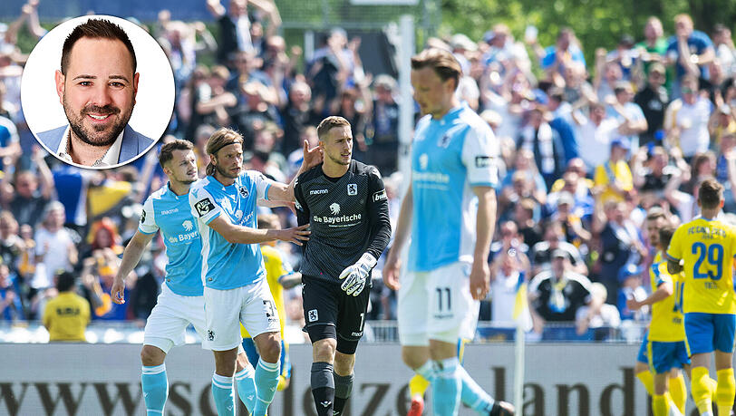 Geschlagen: die Löwen in Jena. So wird es nächste Saison richtig Probleme geben, meint Patrick Mayer, Fußballchef der AZ Digital. Geschlagen: die Löwen in Jena. So wird es nächste Saison richtig Probleme geben, meint Patrick Mayer, Fußballchef der AZ Digital.